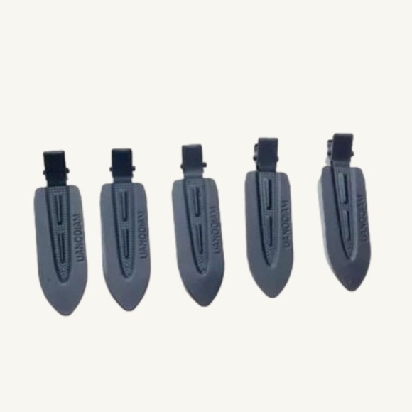 Bundle of 15 Metal Hair Styling Bang Clips Black, Brown, and Orange 5 of Each - Picture 2 of 7